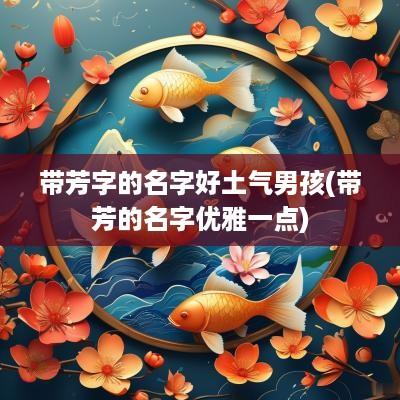 带芳字的名字好土气男孩(带芳的名字优雅一点)