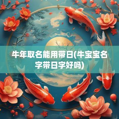 蛇年取名能用带日(牛宝宝名字带日字好吗)