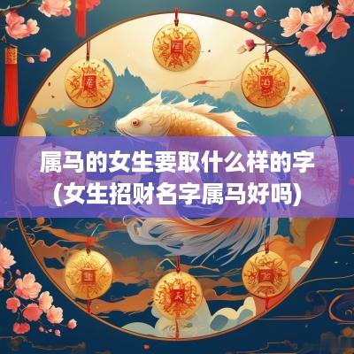 属马的女生要取什么样的字(女生招财名字属马好吗)