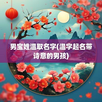 男宝姓温取名字(温字起名带诗意的男孩)