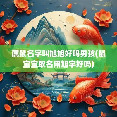 属鼠名字叫旭旭好吗男孩(鼠宝宝取名用旭字好吗)
