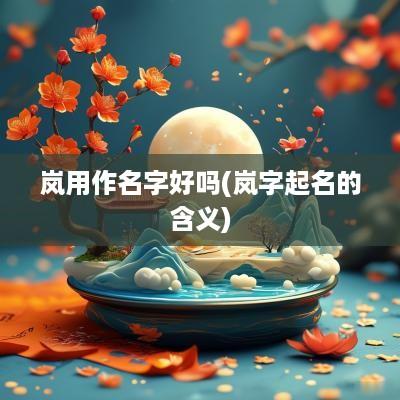岚用作名字好吗(岚字起名的含义)