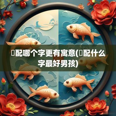 璟配哪个字更有寓意(璟配什么字最好男孩)