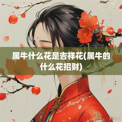 属牛什么花是吉祥花(属牛的什么花招财)