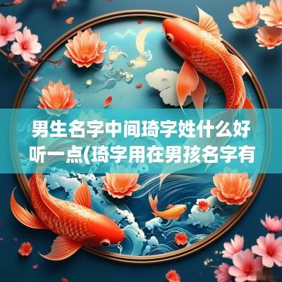 男生名字中间琦字姓什么好听一点(琦字用在男孩名字有什么讲法)