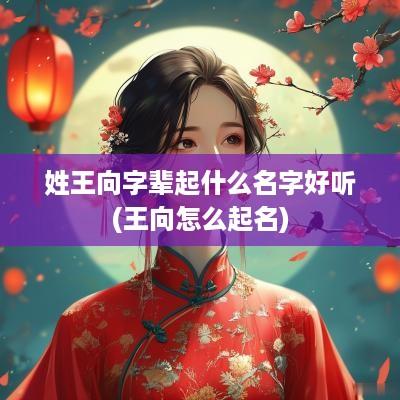姓王向字辈起什么名字好听(王向怎么起名)