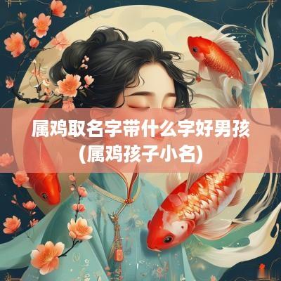 属鸡取名字带什么字好男孩(属鸡孩子小名)