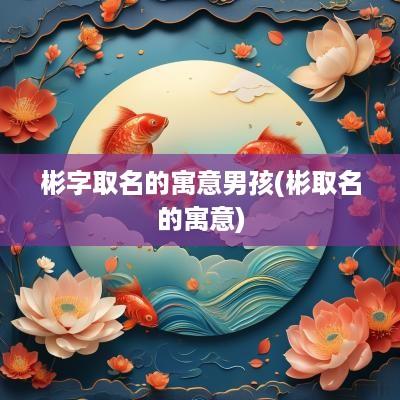 彬字取名的寓意男孩(彬取名的寓意)