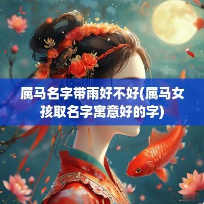 属马名字带雨好不好(属马女孩取名字寓意好的字)