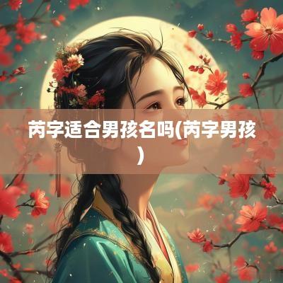 芮字适合男孩名吗(芮字男孩)