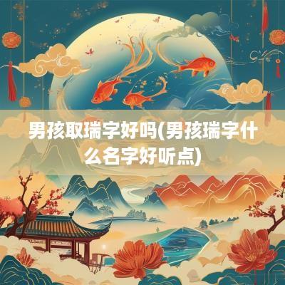 男孩取瑞字好吗(男孩瑞字什么名字好听点)