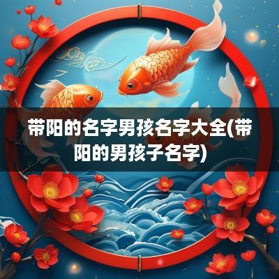 带阳的名字男孩名字大全(带阳的男孩子名字)