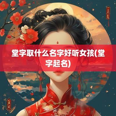 堂字取什么名字好听女孩(堂字起名)