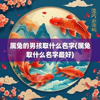 属兔的男孩取什么名字(属兔取什么名字最好)