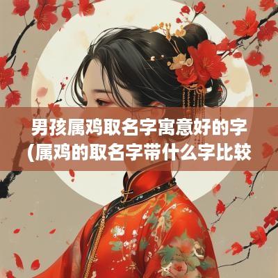 男孩属鸡取名字寓意好的字(属鸡的取名字带什么字比较好)