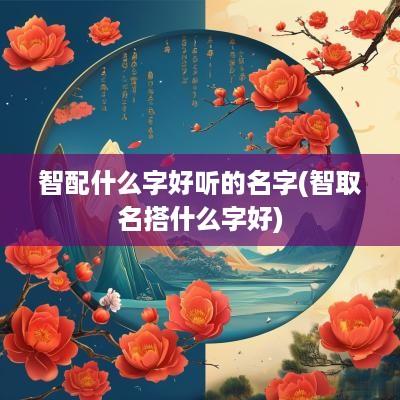 智配什么字好听的名字(智取名搭什么字好)