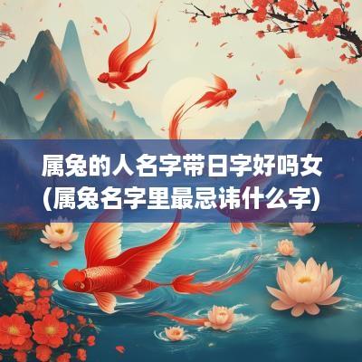 属兔的人名字带日字好吗女(属兔名字里最忌讳什么字)