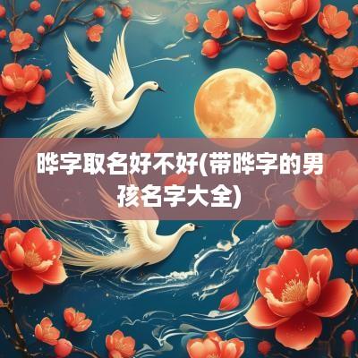 晔字取名好不好(带晔字的男孩名字大全)