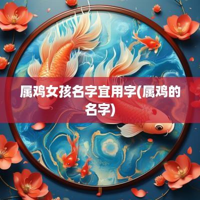 属鸡女孩名字宜用字(属鸡的名字)