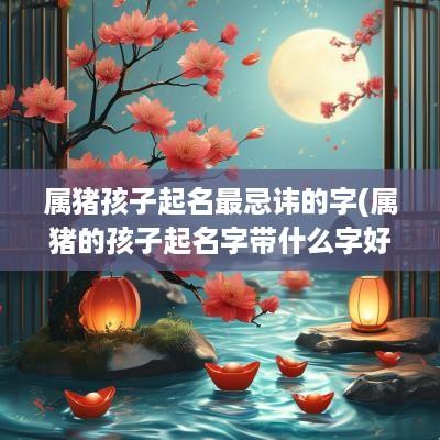 属猪孩子起名最忌讳的字(属猪的孩子起名字带什么字好)
