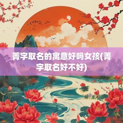 菁字取名的寓意好吗女孩(菁字取名好不好)