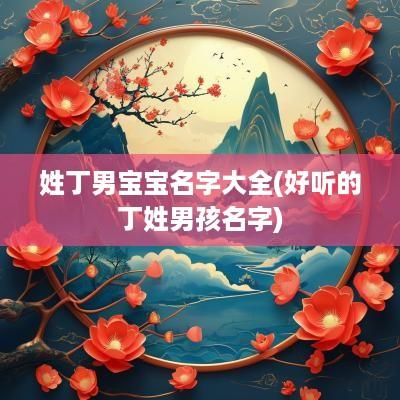 姓丁男宝宝名字大全(好听的丁姓男孩名字)