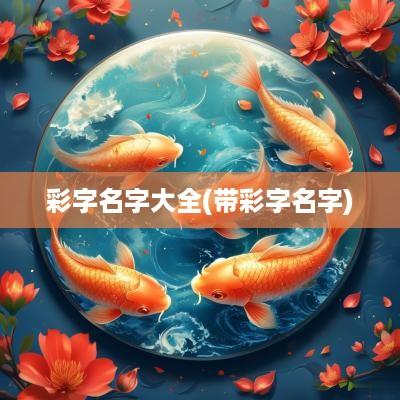 彩字名字大全(带彩字名字)