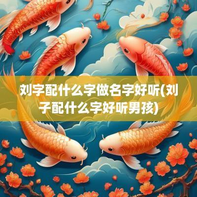 刘字配什么字做名字好听(刘子配什么字好听男孩)