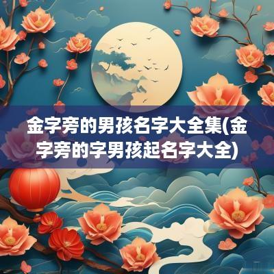 金字旁的男孩名字大全集(金字旁的字男孩起名字大全)