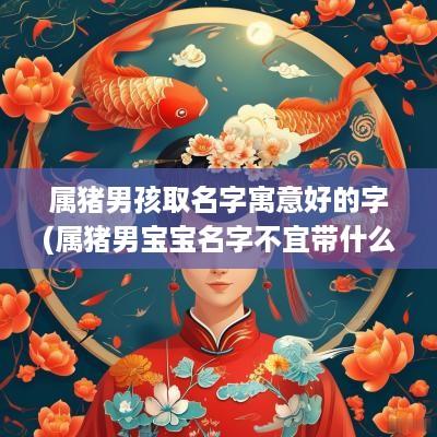 属猪男孩取名字寓意好的字(属猪男宝宝名字不宜带什么)