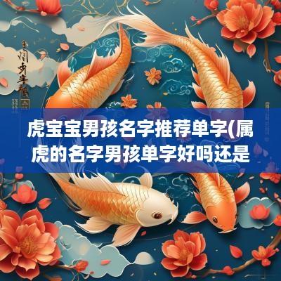 虎宝宝男孩名字推荐单字(属虎的名字男孩单字好吗还是双字)
