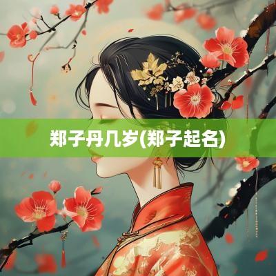 郑子丹几岁(郑子起名)
