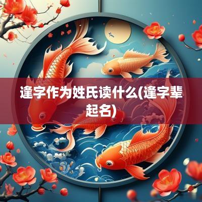逢字作为姓氏读什么(逢字辈起名)