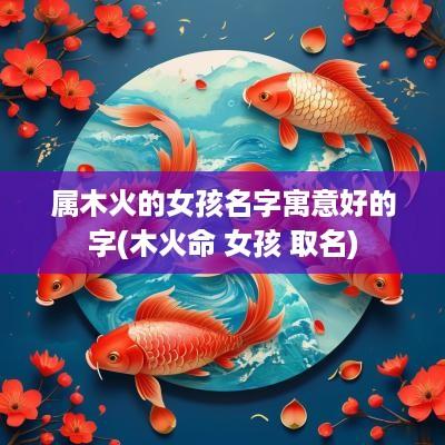 属木火的女孩名字寓意好的字(木火命 女孩 取名)