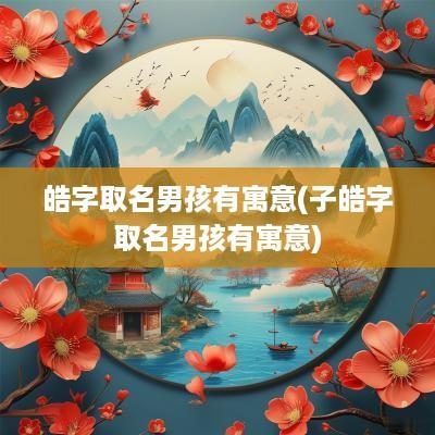 皓字取名男孩有寓意(子皓字取名男孩有寓意)