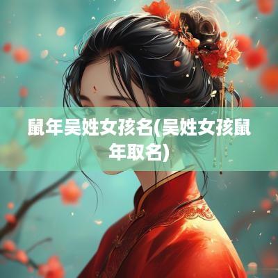 蛇年吴姓女孩名(吴姓女孩蛇年取名) 蛇年吴姓女孩名(吴姓女孩蛇年取名)