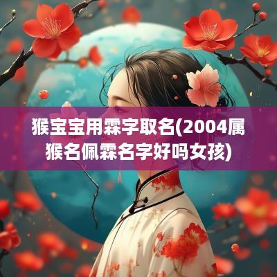 猴宝宝用霖字取名(2004属猴名佩霖名字好吗女孩)