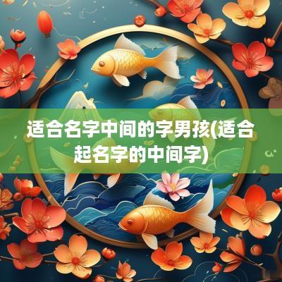 适合名字中间的字男孩(适合起名字的中间字)