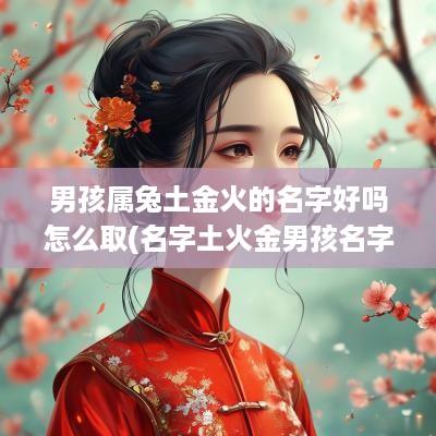 男孩属兔土金火的名字好吗怎么取(名字土火金男孩名字)