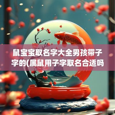 鼠宝宝取名字大全男孩带子字的(属鼠用子字取名合适吗)