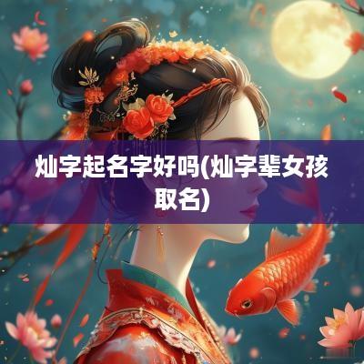 灿字起名字好吗(灿字辈女孩取名)