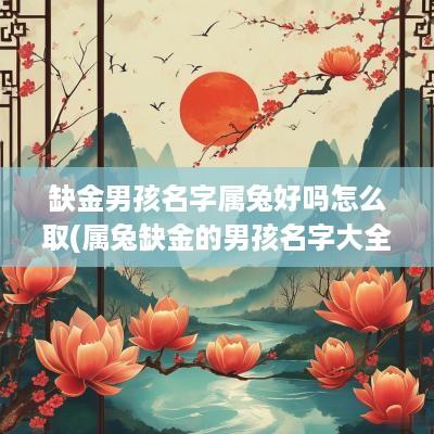 缺金男孩名字属兔好吗怎么取(属兔缺金的男孩名字大全集)
