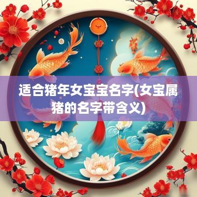 适合猪年女宝宝名字(女宝属猪的名字带含义)