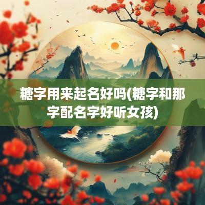 糖字用来起名好吗(糖字和那字配名字好听女孩)