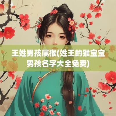 王姓男孩属猴(姓王的猴宝宝男孩名字大全免费)