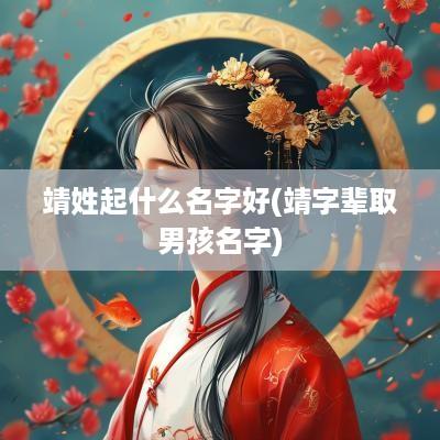 靖姓起什么名字好(靖字辈取男孩名字)