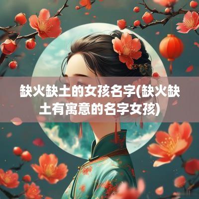 缺火缺土的女孩名字(缺火缺土有寓意的名字女孩)