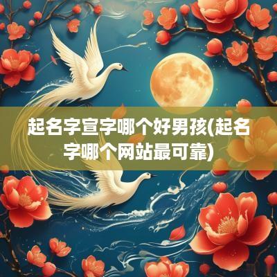 起名字宣字哪个好男孩(起名字哪个网站最可靠)