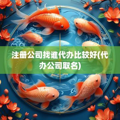 注册公司找谁代办比较好(代办公司取名)