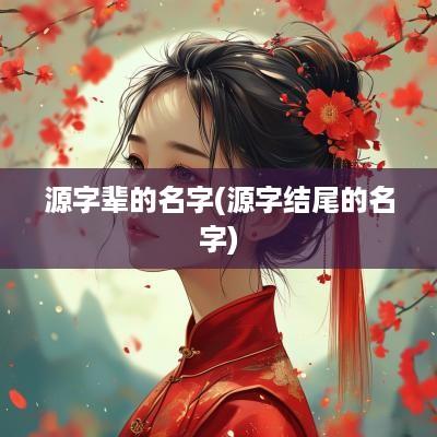 源字辈的名字(源字结尾的名字)